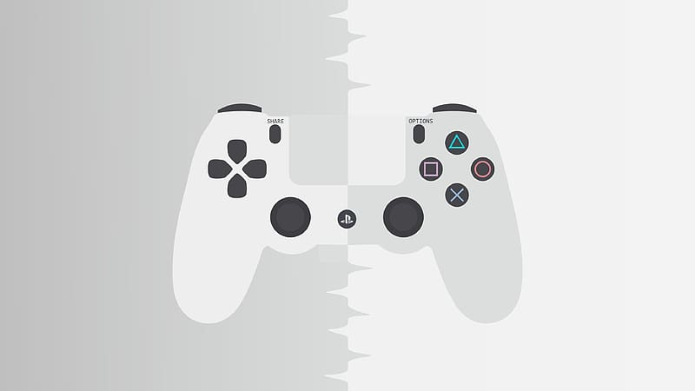 White Controller Background White Controller Background
