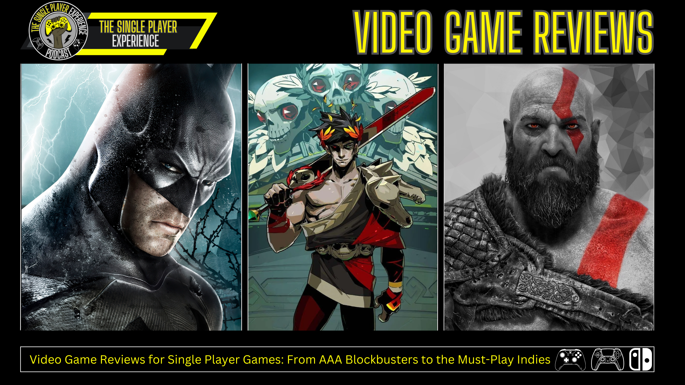 Single Player Experience Game Reviews Banner